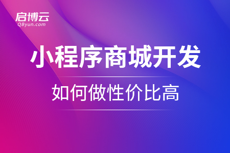 小程序商城的開發(fā)是怎么樣的？如何做性價比高